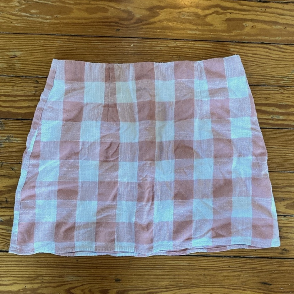 Pink Gingham Mini Skirt - Forever 21 - M